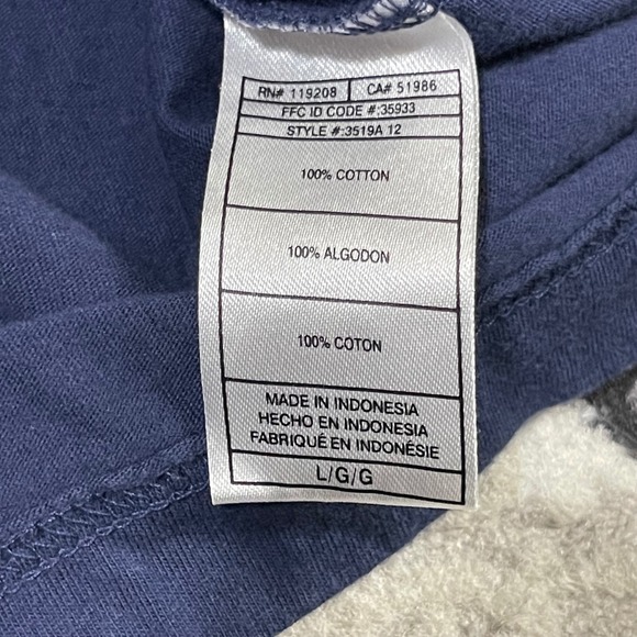 Pittsburgh Penguins CCM Shirt Men Large Navy Blue Long Sleeve NHL Hockey Distres - Picture 8 of 12